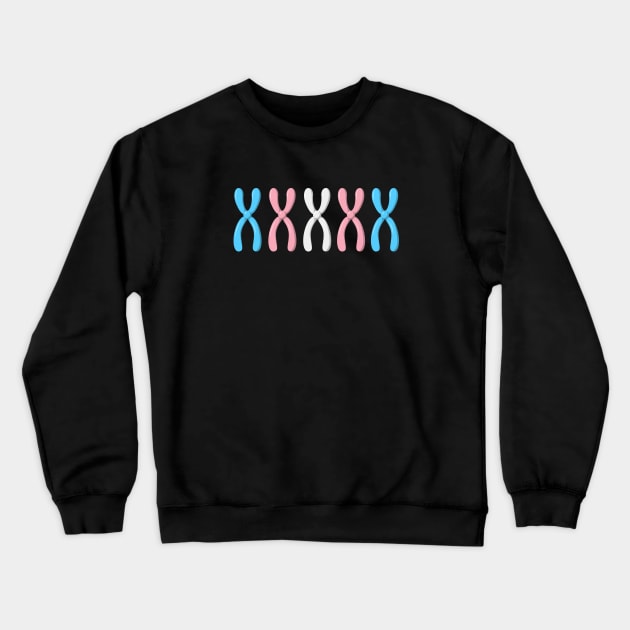 Trans Chromosomes Crewneck Sweatshirt by Pridish